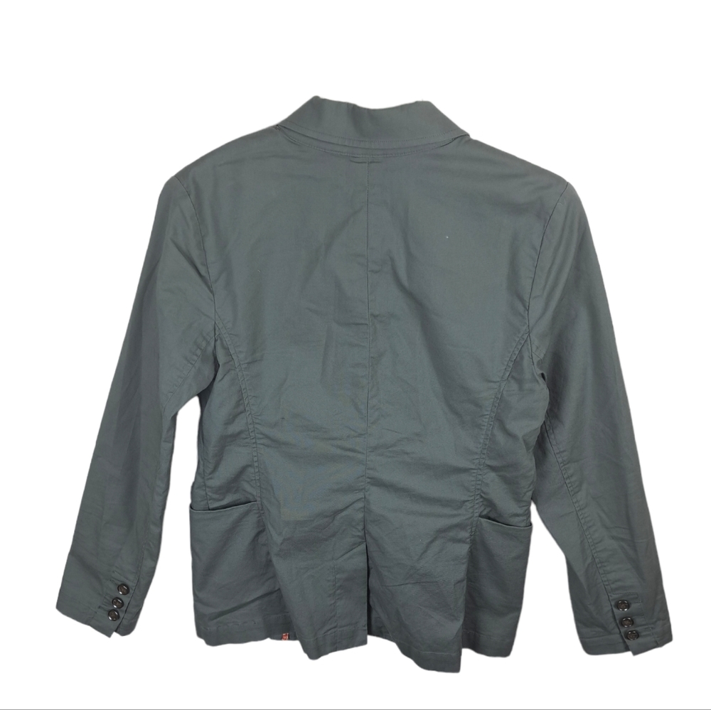Cabi Women Small Olive Army Green Spring Lightweight Stretch Blazer Jacket - Picture 3 of 9